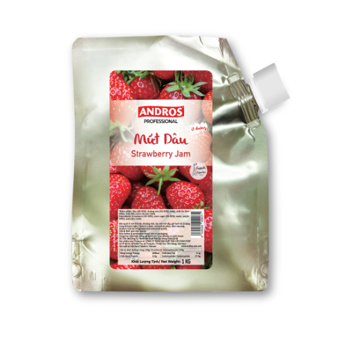 Mứt Dâu Ít Đường - Không chất bảo quản - ANDROS - 1KG