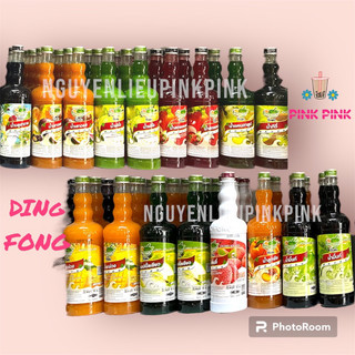 Siro Ding Fong Thái Lan TRÁI CÂY ĐỦ MÙI – 750ml Từ Pink Pink Nguyên Liệu & Dụng cụ Pha Chế Đồ Uống