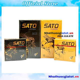 Bao cao su sato chính hãng dược phẩm nhất nhất