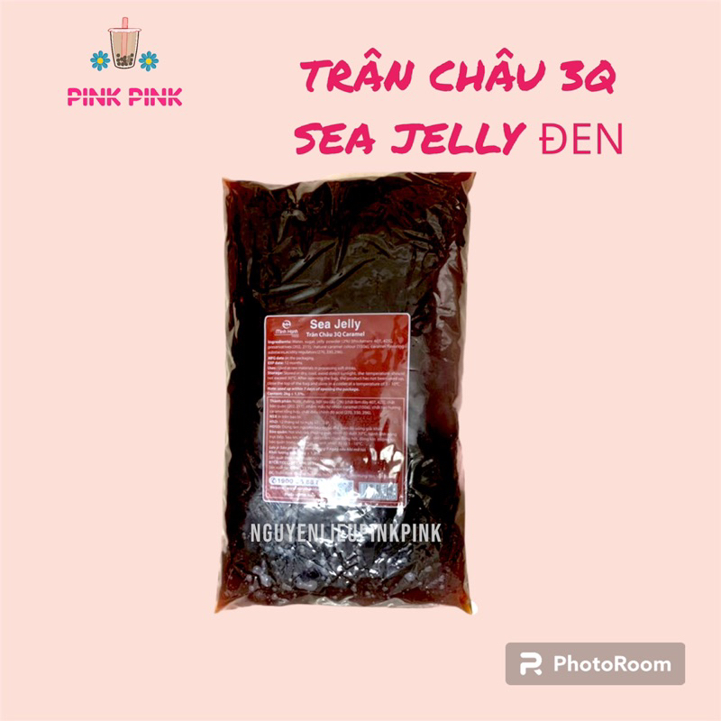 Trân Châu 3Q Đen Sea Jelly Minh Hạnh 2Kg Nguyên Liệu Pha Chế Trà Sữa