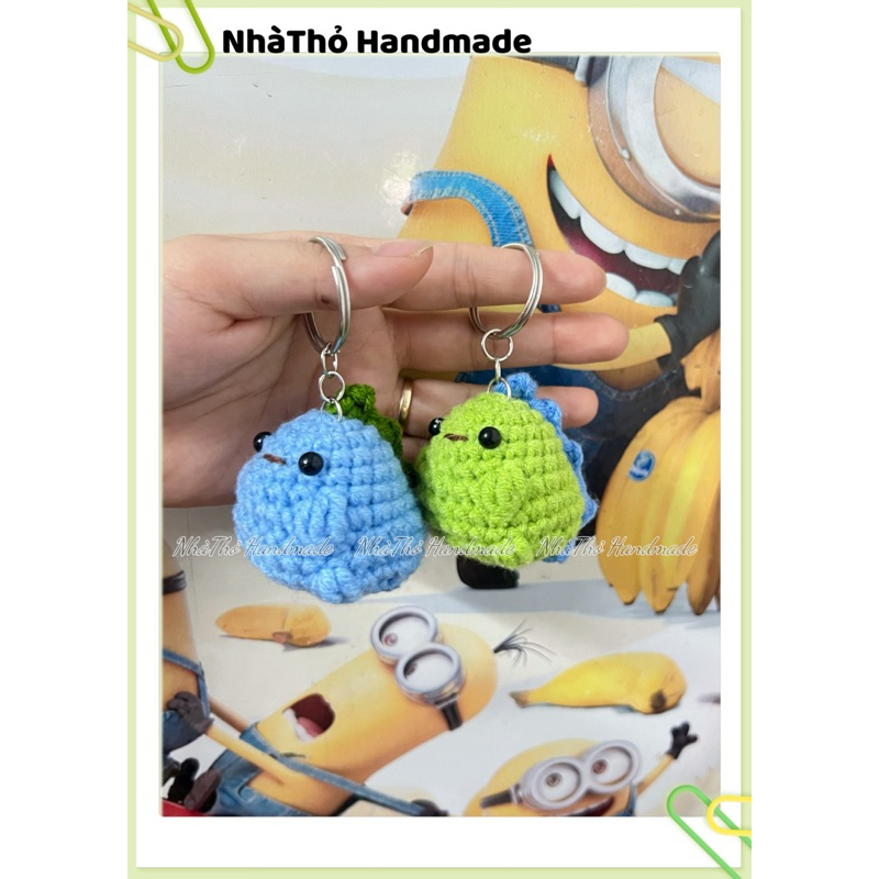 [ Handmade] Móc khoá len khủng long