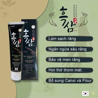 Kem Đánh Răng Hắc Sâm Nano Hàn Quốc