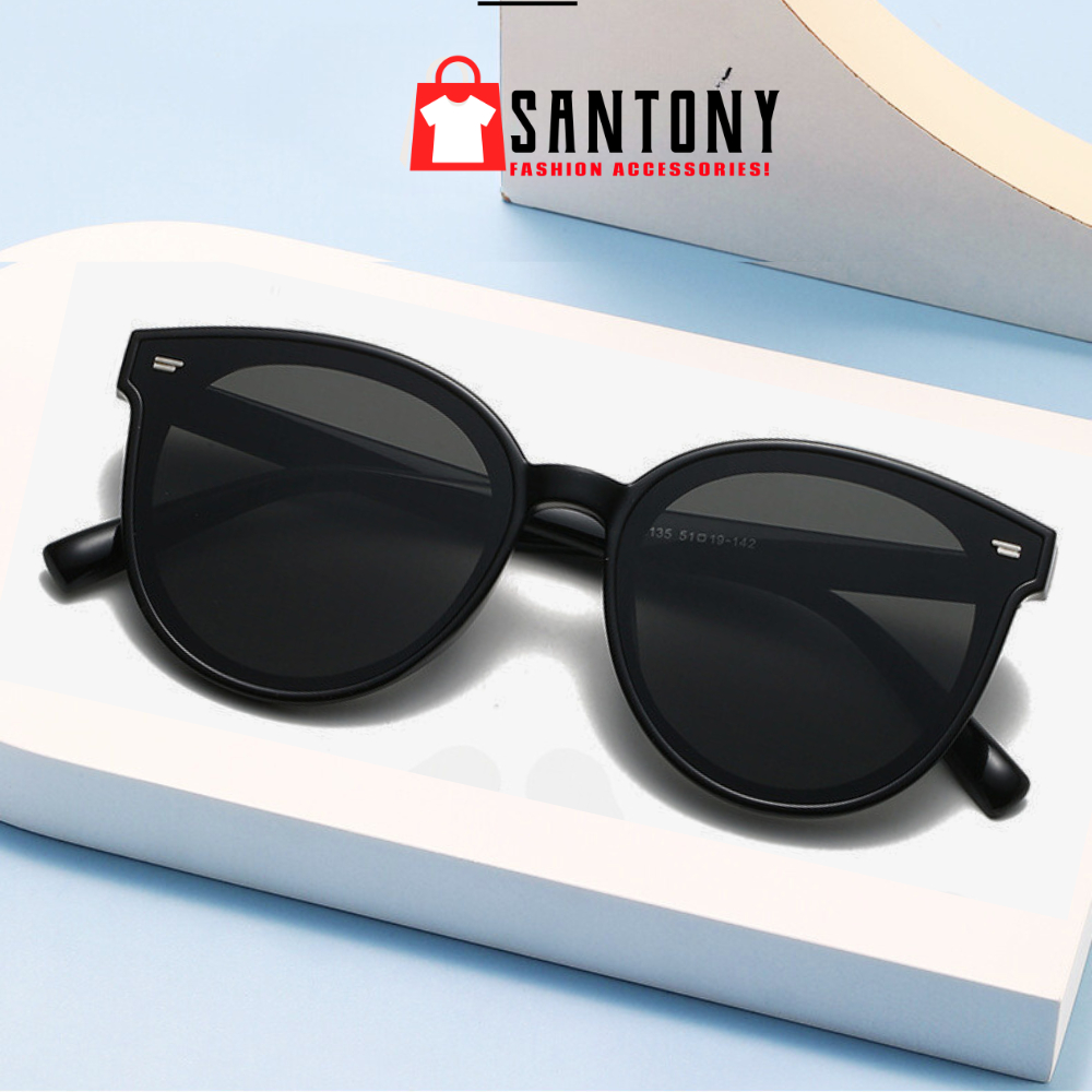 Kính Râm Oversize SANTONY Thiết Kế Mắt Tròn Chống UV400 Cao Cấp Phù Hợp Nam và Nữ STN118