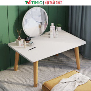 Bàn trang điểm ngồi bệt màu trắng kèm gương thương hiệu TIMIO - TP117
