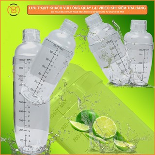 [Sỉ] Lọ Shaker Bình lắc nhựa nhám - Dụng cụ pha chế - Thiết bị máy móc pha chế