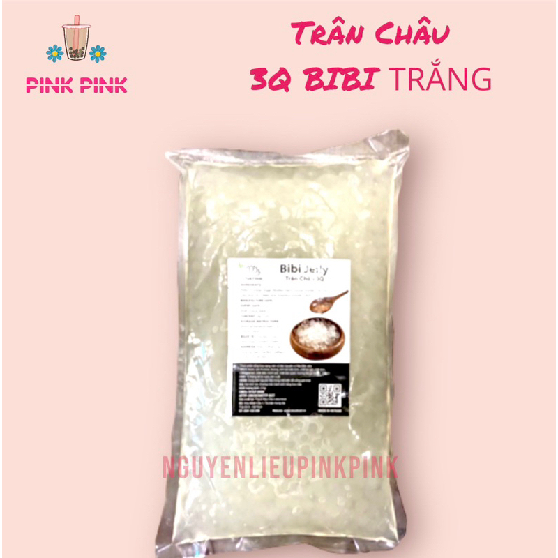 Trân Châu 3Q BIBI Trắng & ĐEN dai , giòn 2kg