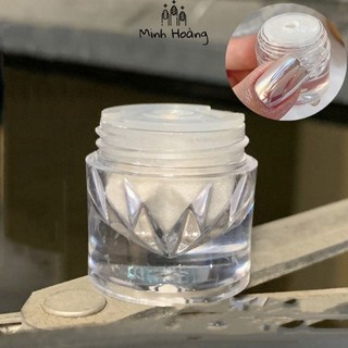 bột tráng gương ngọc trai ánh bạc trang trí móng tay dành cho nữ