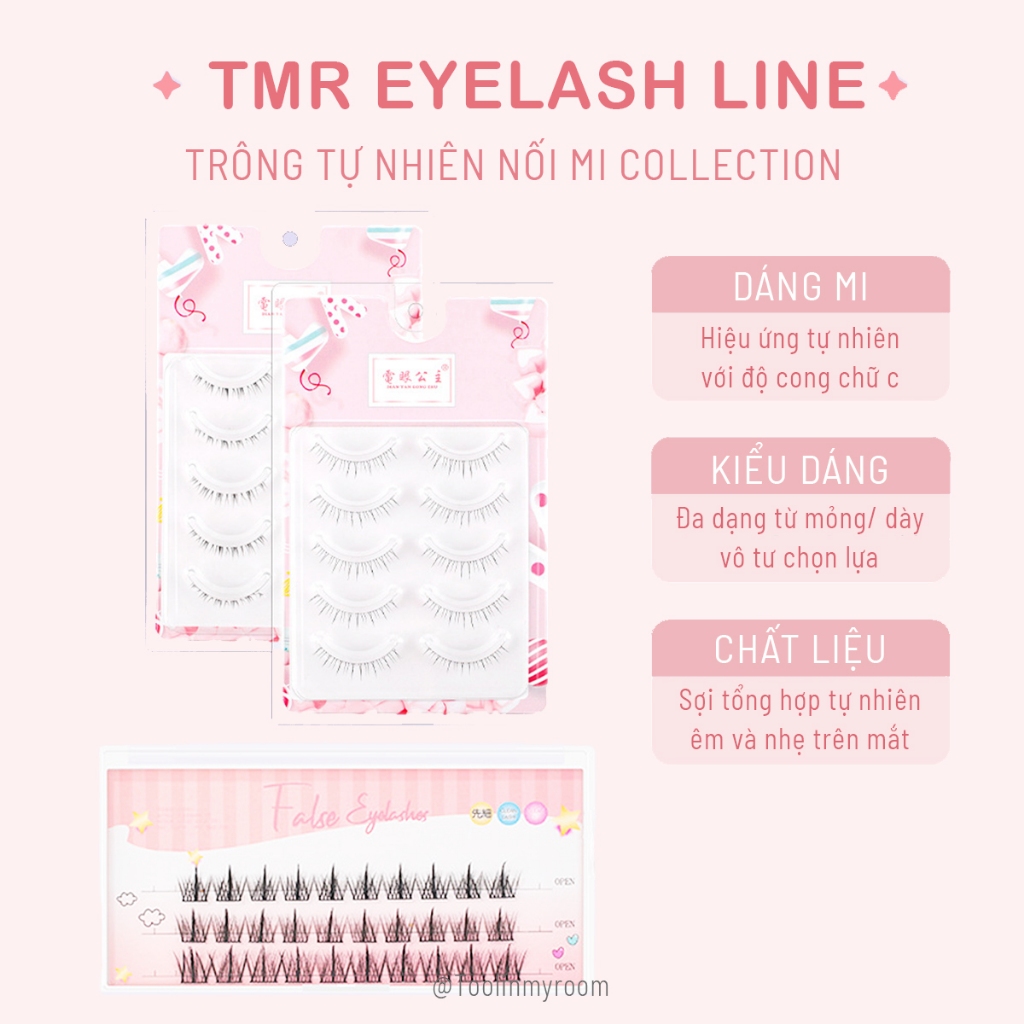Mi Giả Tổng Hợp Các Loại TMR Eyelash Giúp Mắt To Tròn Và Cuốn Hút Tự Nhiên