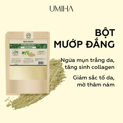 Bột khổ qua đắp mặt nguyên chất UMIHA tăng cường sắc tố da, dưỡng trắng, ngừa mụn thâm nám 40g