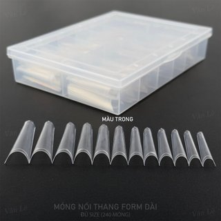 Móng nối thang phom dài đủ size hộp 240 móng