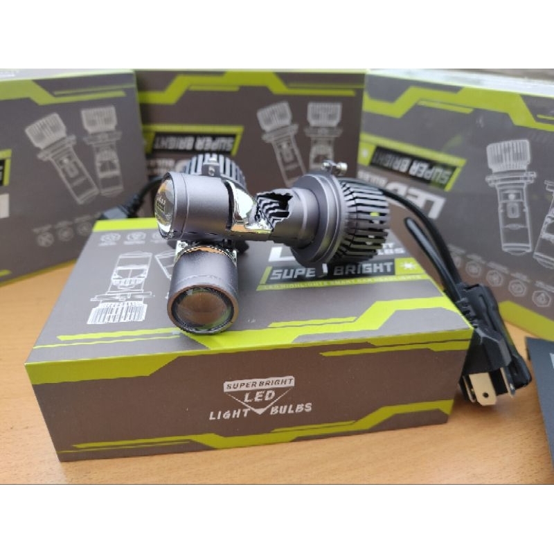 Bi led mini X8cho sh mode xe lỗ H4 nhỏ 6000k 12-24V