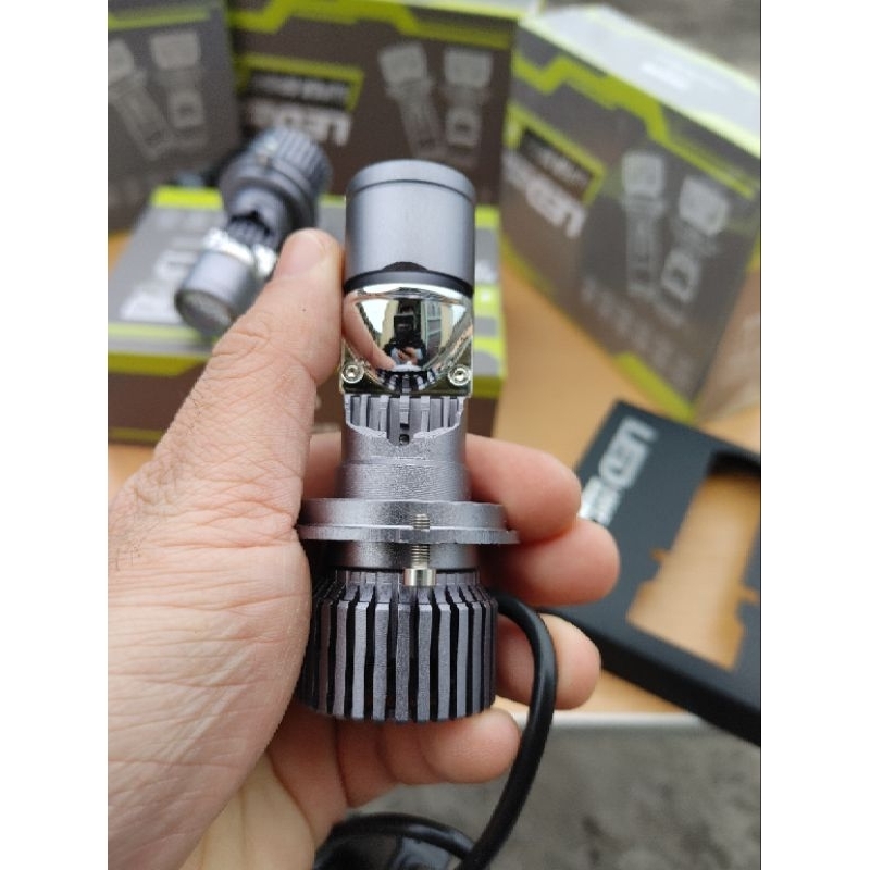 Bi led mini X8cho sh mode xe lỗ H4 nhỏ 6000k 12-24V