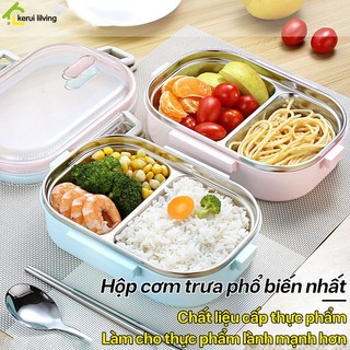 Hộp cơm giữ nhiệt,sang trọng Bộ hộp cơm trưa,Hộp cơm bento phong cách Hàn Quốc,Hộp cơm văn phòng 2 ngăn;