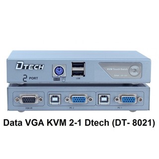 Data VGA KVM 2-1 Dtech DT- 8021 - hàng chính hãng Dtech ,