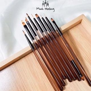 Set 9 cọ vẽ móng tay lông tổng hợp giá rẻ