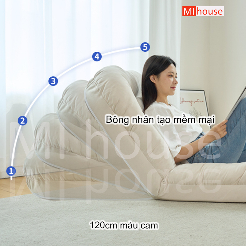 Giường Gấp, Ghế Tựa, Ghế Sofa Lười Gia Dụng, Ghế Sofa Hai Công Dụng Cho Cũi Người Có Thể Nằm Và Ngủ Được