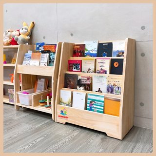 Kệ Giá Sách Cho Bé, Kệ Gỗ Đa Năng Để Sách Cho Bé Theo Montessori Của BENRIKIDS,Trang Trí Phòng Học, Giá Đựng Sách