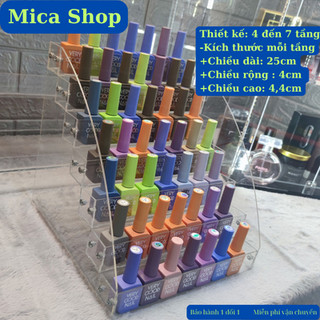Kệ mica để sơn nail - kệ để sơn nail - kệ sơn nail - kệ trưng sơn móng tay