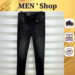 Quần jean bò nam LV đen cao cấp  - Quần jean bò nam LV đen cao cấp