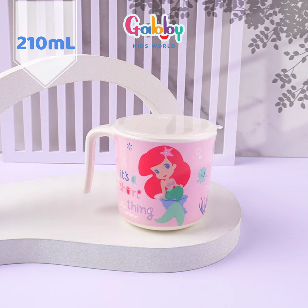 Ly Uống Nước Có Tay Cầm Hoạt Hình Disney Nhựa Melamine Cho Bé Nhiều Mẫu Mã