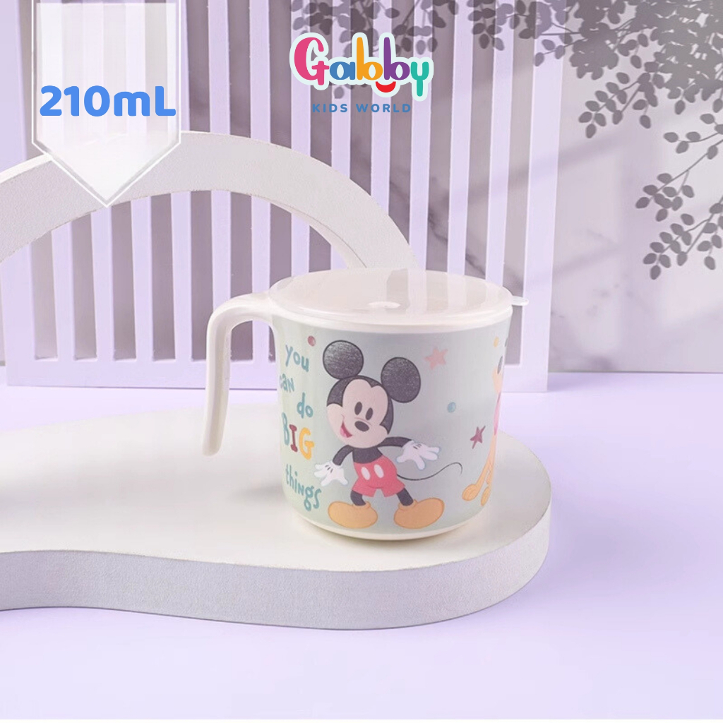 Ly Uống Nước Có Tay Cầm Hoạt Hình Disney Nhựa Melamine Cho Bé Nhiều Mẫu Mã