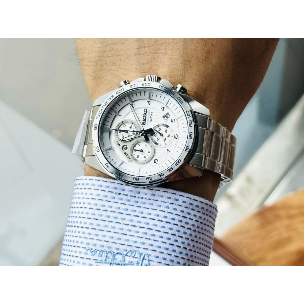 Đồng hồ nam dây thép Seiko Chronograph SSB317P1