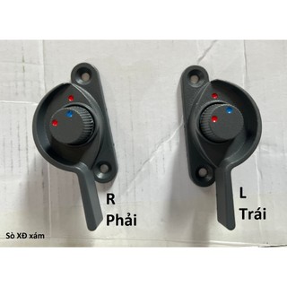 [Kèm móc inox] Khóa sò vặn XÁM XINGFA cửa sổ lùa nhôm (Khóa sò xanh đỏ XÁM XINGFA)