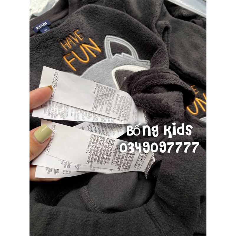 Bộ Lông Bé Trai Chồn Đeo Khăn Xám Kiabi