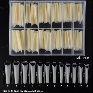 Móng nối phom thang dài hộp 240 móng đủ size