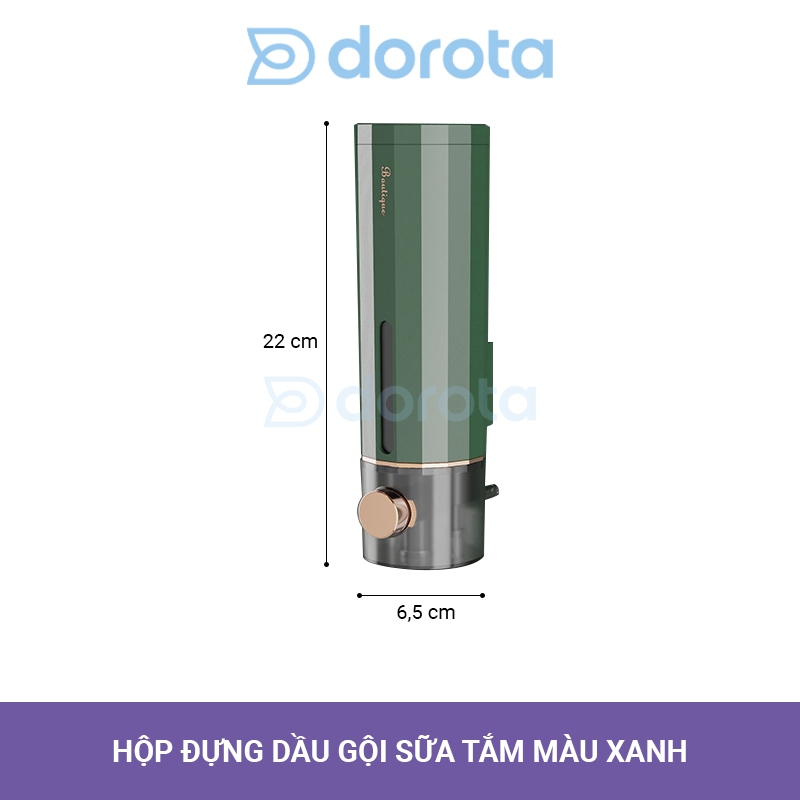 Hộp đựng nước rửa tay dán tường cao cấp, đựng dầu gội sữa tắm 450ml nút nhấn bền bỉ và chắc chắn HST