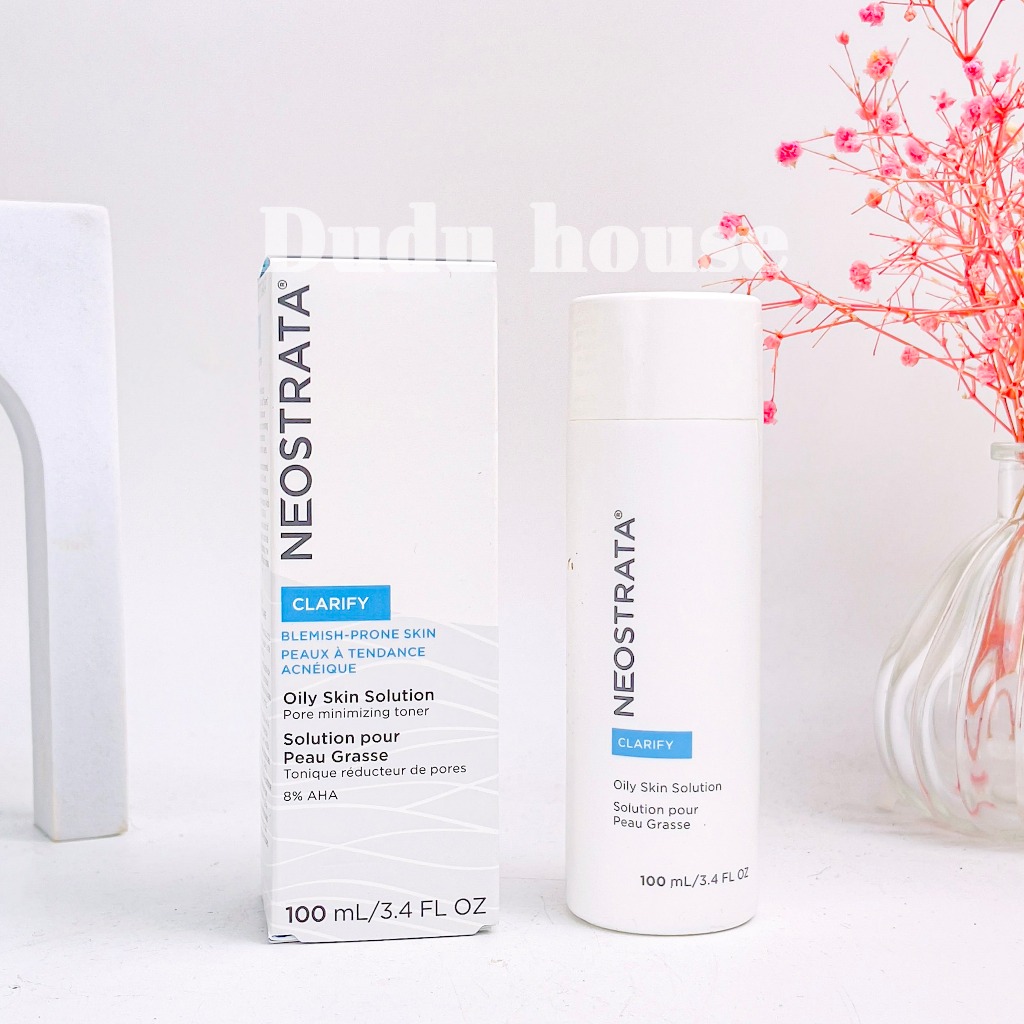 Tẩy da chết hóa học AHA 8% Neostrata Oily Skin Solution Lotion cho da nhạy cảm 100ml Duduhouse