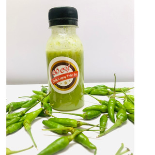 Muối Ớt Xanh chai 100ML- Muối chấm Hải Sản, đồ nướng, hấp luộc đều ngon - KHÔNG CHẤT BẢO QUẢ