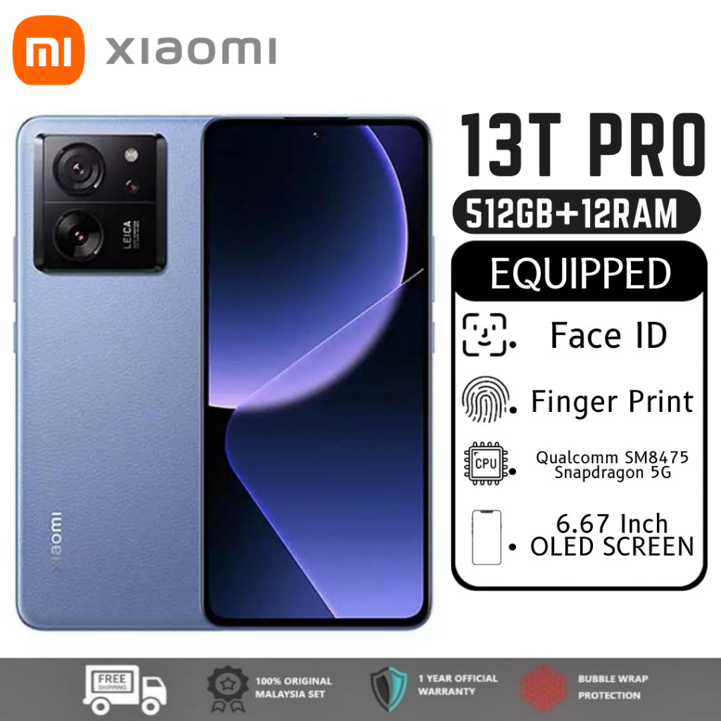 Xiaomi 13T PRO 5G 512GB ROM + 12GB RAM Có chức năng Facelock 6.5 MÀN HÌNH IPS LCD * Điện thoại thông minh nhập khẩu mới