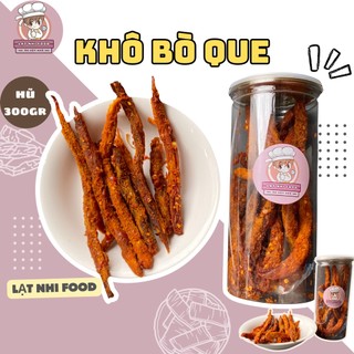 Khô bò que lạt nhi food hũ pet 300gr đậm vị