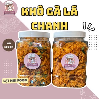 Khô gà lá chanh Lạt Nhi Food hũ 500gr đậm vị