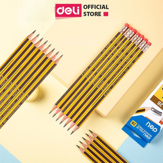 Bút chì deli 2b kèm đầu tẩy ( 1chiếc)