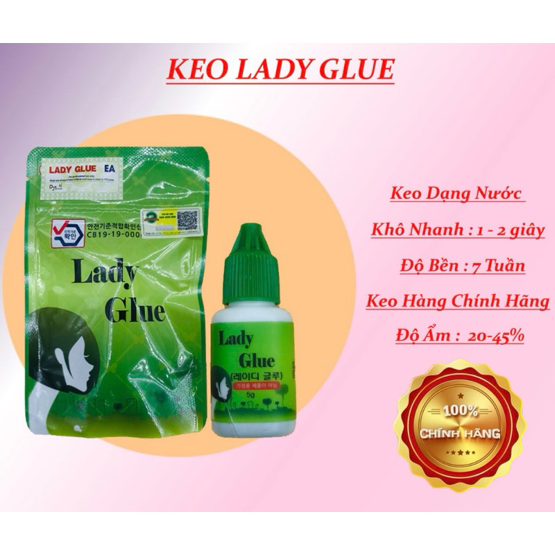 Keo LADY XANH, keo nối mi , keo không cay