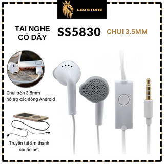 Tai nghe S5830 jack tròn 3.mm có mic, hỗ trợ đàm thoại, tai nghe chui tròn 3.5mm