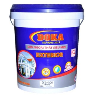  Sơn Nước Ngoài Trời Cao Cấp DOKA 7kg 5L  Chống Rêu Mốc Bền Màu Trang Trí Nhà Cửa Decor Nội và Ngoại Thất Mặt Tiền Nhà 