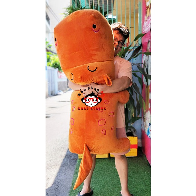 Gấu bông hà mã khổng lồ 1m4 vải đẹp mịn