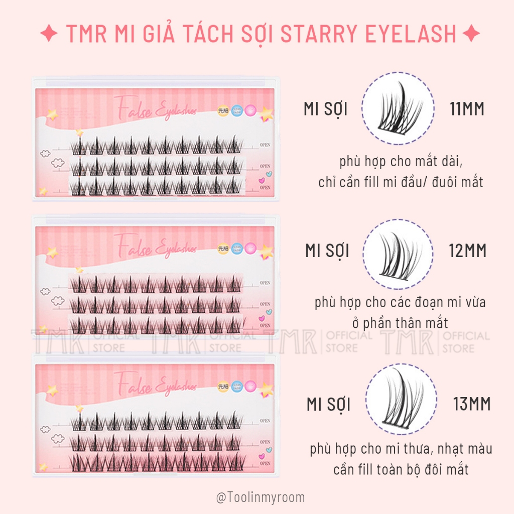 Mi Giả Tổng Hợp Các Loại TMR Eyelash Giúp Mắt To Tròn Và Cuốn Hút Tự Nhiên