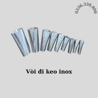 Vòi đi keo silicon làm bằng inox; Đầu vòi inox dùng để bắn keo silicon