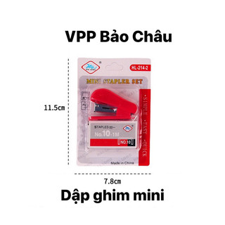 Set 3chiếc Kẹp Ghim Bấm Giấy MiNi (kèm 2 miếng đạn ghim)