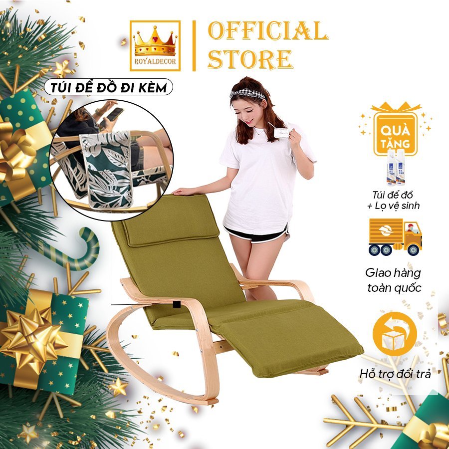 Ghế Poang ROYALDECORHN Nghỉ Ngơi Thư Giãn Đọc Sách Báo
