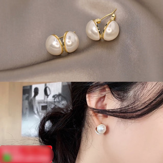 Mã D19 Bông tai nữ bông tai ngọc trai 2 mặt JOIDI Khuyên tai chốt bạc sang chảnh