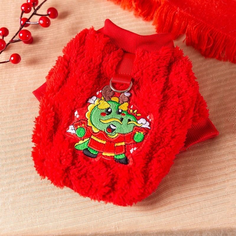 Áo tết cho chó mèo 2024, áo tết thú cưng đón tết năm mới BECHON