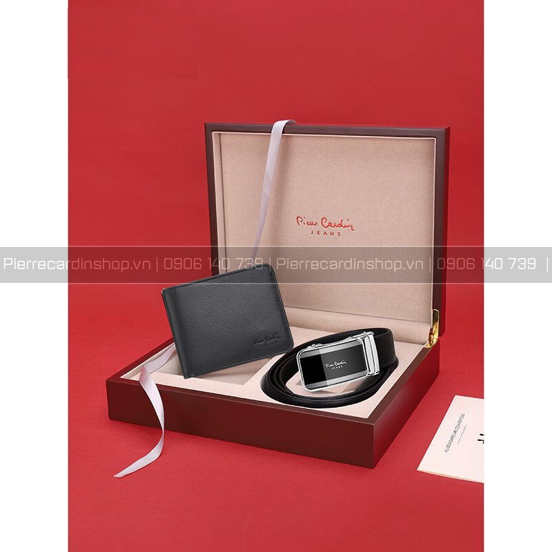 Bộ ví da nam Pierre Cardin PC014 và TL PC0011 (bạc)