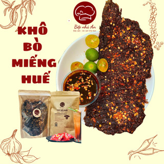 1kg khô bò miếng - khô bò huế miếng to đậm vị siêu mềm loại 1 ăn vặt biếu tặng- bếp nhà an