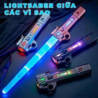 [24 MÀU FULLBOX ] Kiếm Lazer Ánh Sáng Phiên Bản Mới Lightsaber Ghép Đôi Mix Màu Cháy Phố Có Thể Thu Ngắn