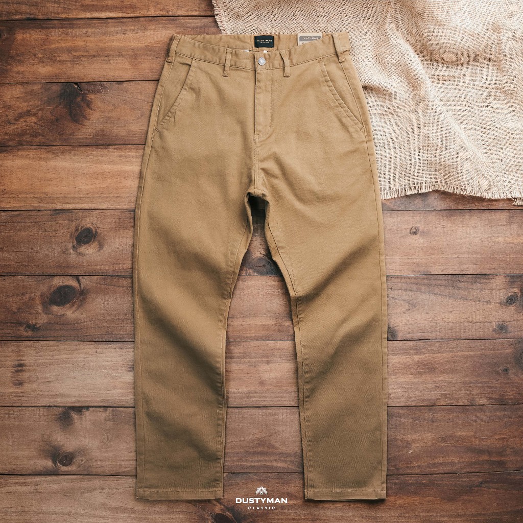 Quần Kaki Elegant ống suông cổ điển - DUSTYMAN